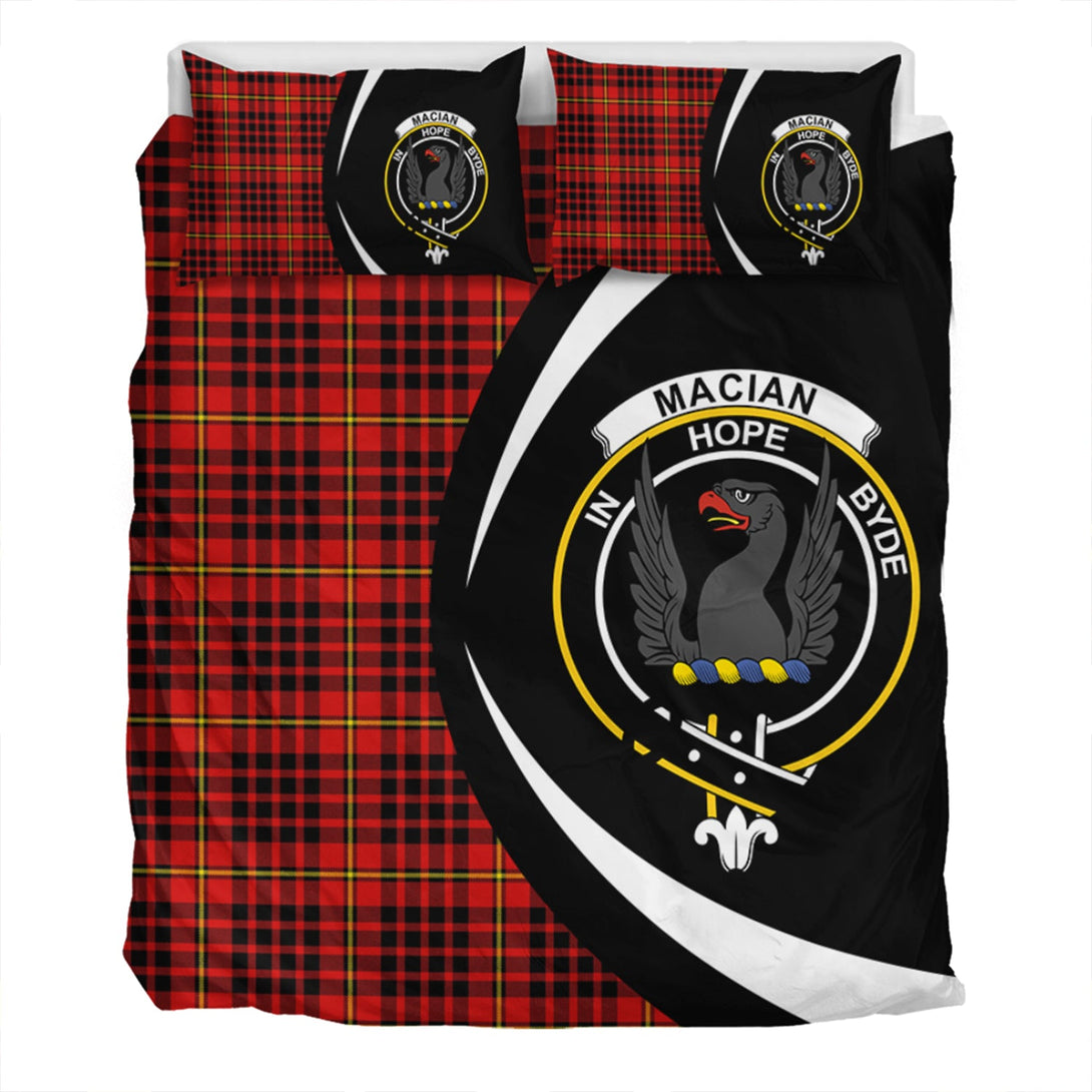 MacIan Modern Clan Badge Tartan Bedding Set Circle Style