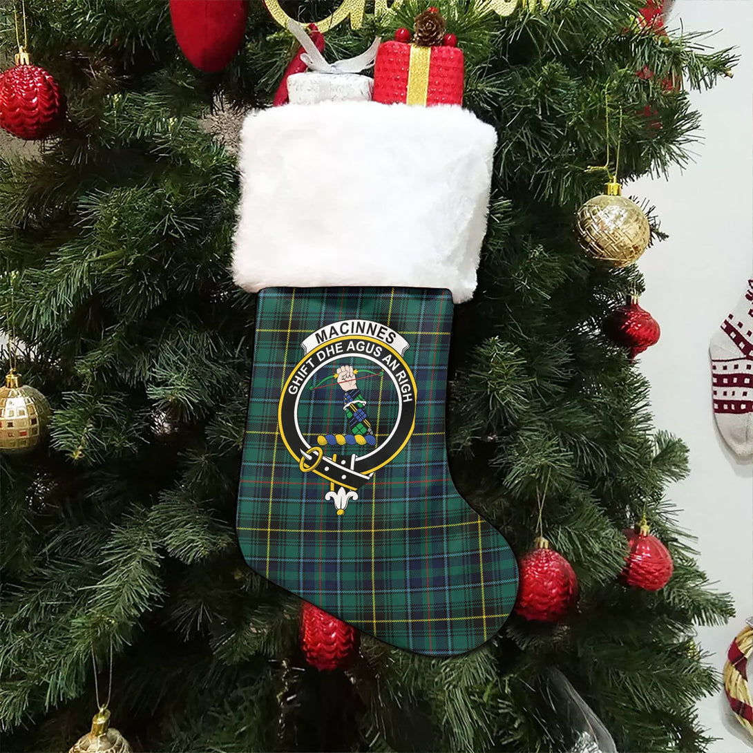 MacInnes Modern Clan Badge Tartan Christmas Stocking