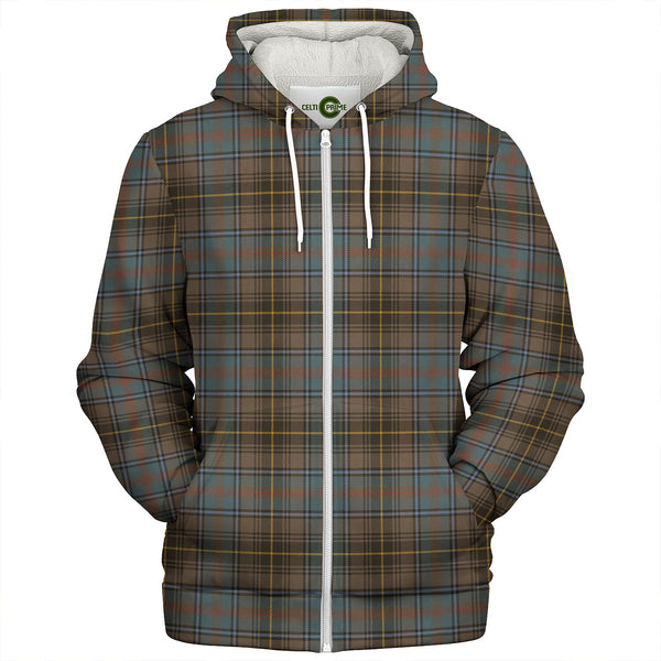 MacInnes Weathered Clan Badge Tartan Sherpa Hoodie