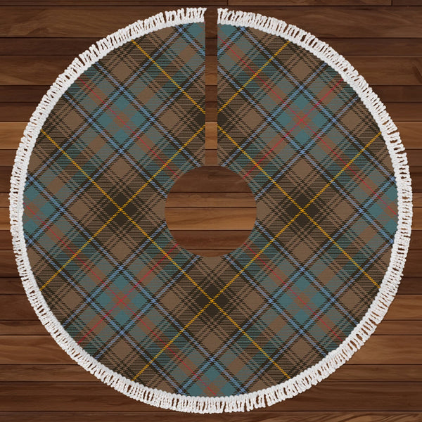 MacInnes Weathered Clan Badge Tartan Christmas Tree Skirt