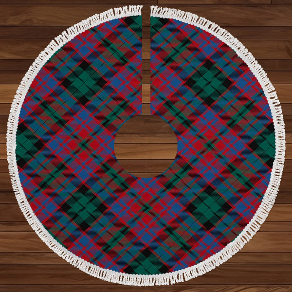 MacInroy Modern Clan Badge Tartan Christmas Tree Skirt