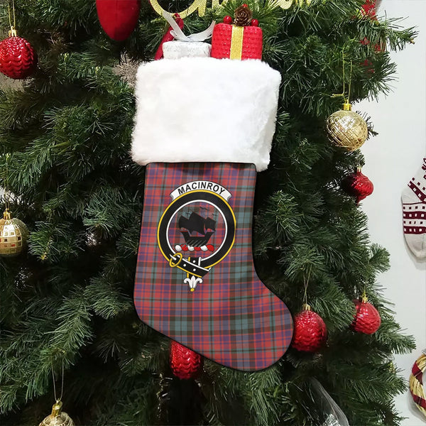 MacInroy Weathered Clan Badge Tartan Christmas Stocking