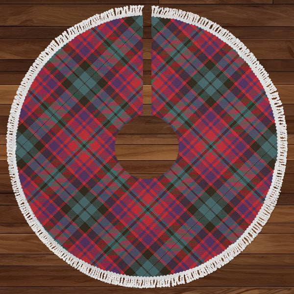 MacInroy Weathered Clan Badge Tartan Christmas Tree Skirt