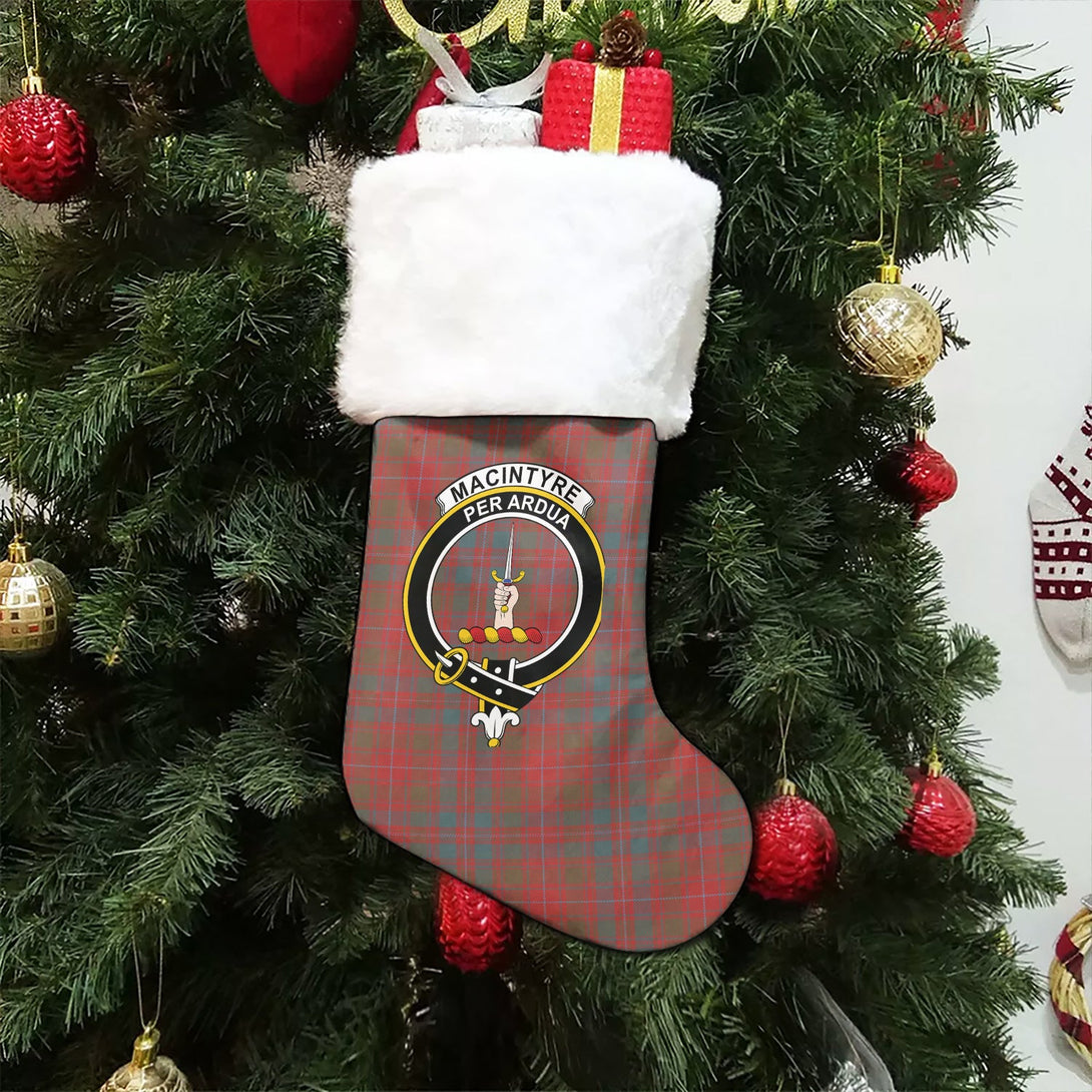 MacIntyre Weathered Clan Badge Tartan Christmas Stocking