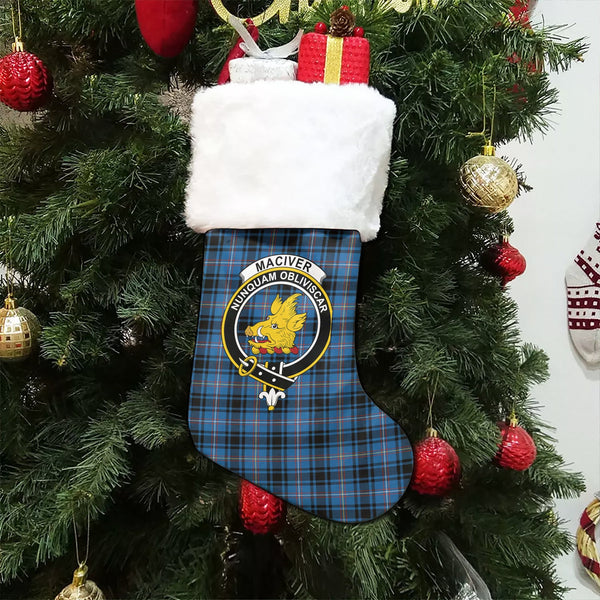 MacIver of Strome Ancient Clan Badge Tartan Christmas Stocking