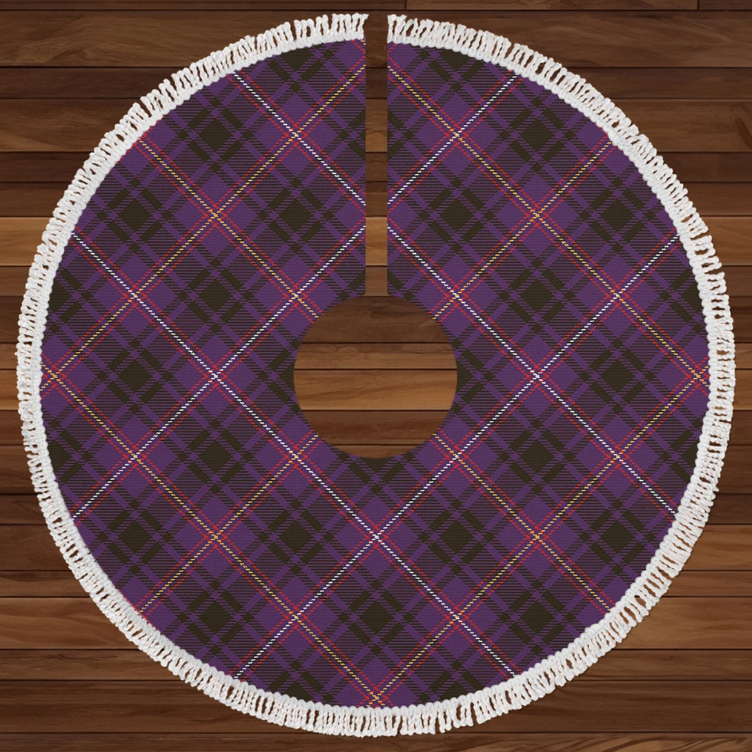 MacIver of Strome Weathered Clan Badge Tartan Christmas Tree Skirt