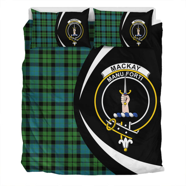 MacKay Ancient Clan Badge Tartan Bedding Set Circle Style