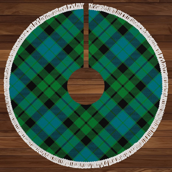 MacKay Ancient Clan Badge Tartan Christmas Tree Skirt