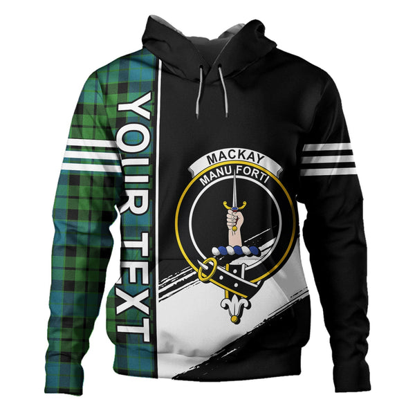 MacKay Ancient Clan Badge Tartan Hoodie Quarter Style Personalized