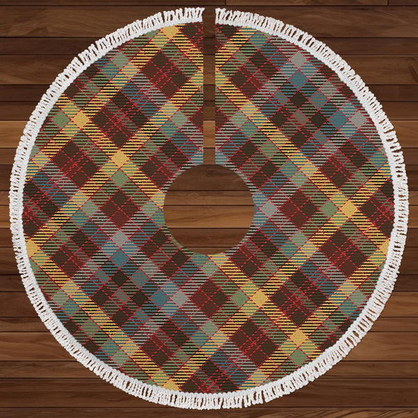 MacKay of Strathnaver Weathered Clan Badge Tartan Christmas Tree Skirt