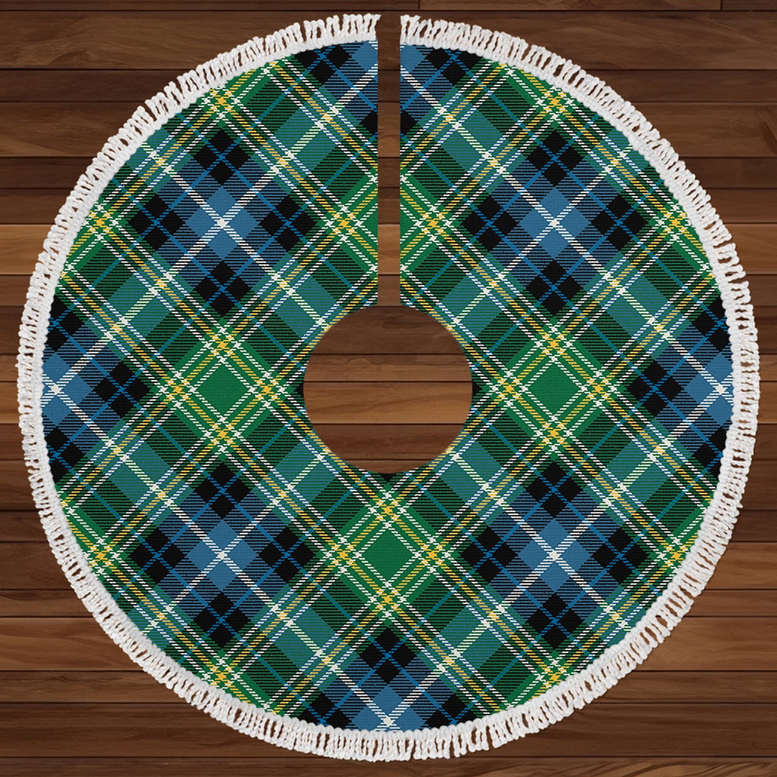 MacKellar Ancient Clan Badge Tartan Christmas Tree Skirt