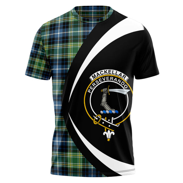 MacKellar Ancient Clan Badge Tartan T-Shirt Circle Style Personalized