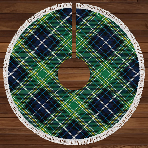 MacKellar Modern Clan Badge Tartan Christmas Tree Skirt