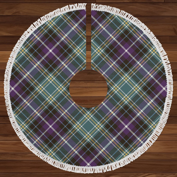 MacKellar Weathered Clan Badge Tartan Christmas Tree Skirt