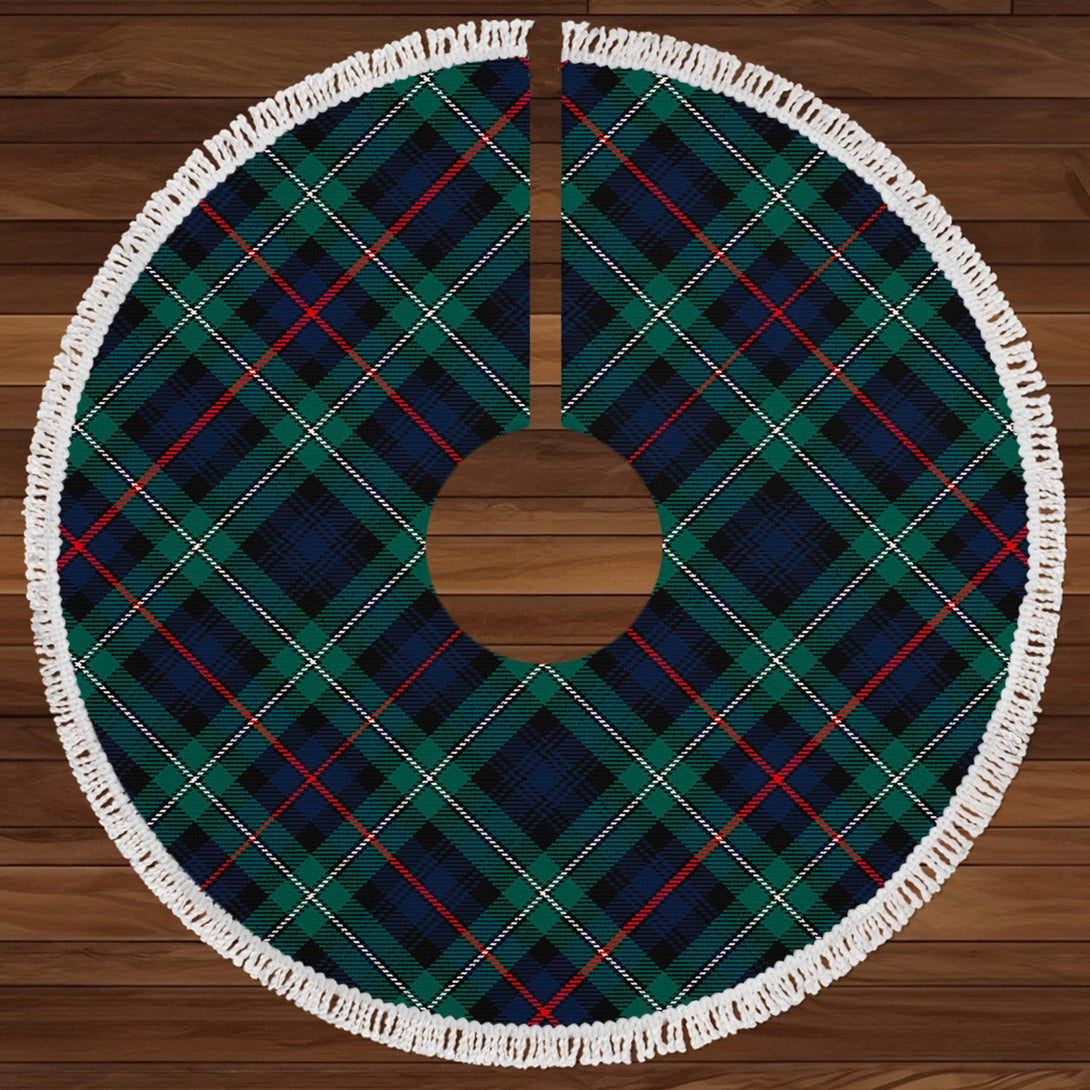 MacKenzie Modern Clan Badge Tartan Christmas Tree Skirt