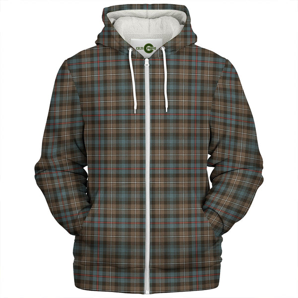 MacKenzie Weathered Clan Badge Tartan Sherpa Hoodie