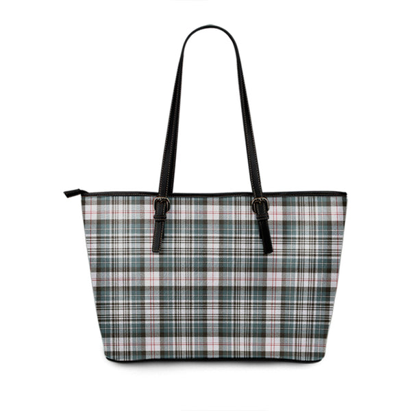 MacKenzie 2 Weathered Tartan Leather Tote Bag