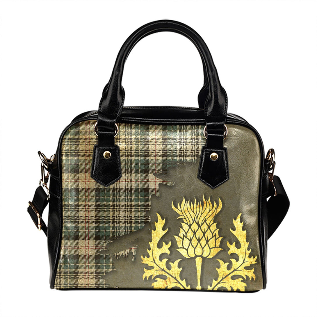 MacKenzie 2 Weathered Tartan Shoulder Handbag Thistle Oldest Style