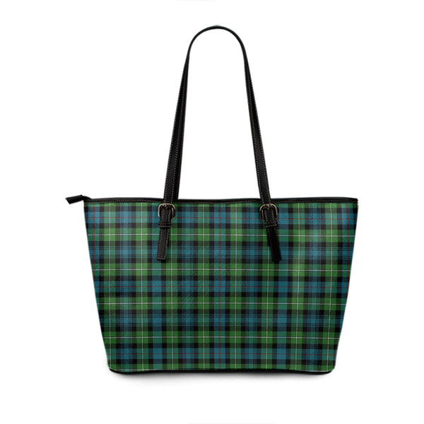 MacKenzie (Seaforth) Highland No 2 Ancient Tartan Leather Tote Bag