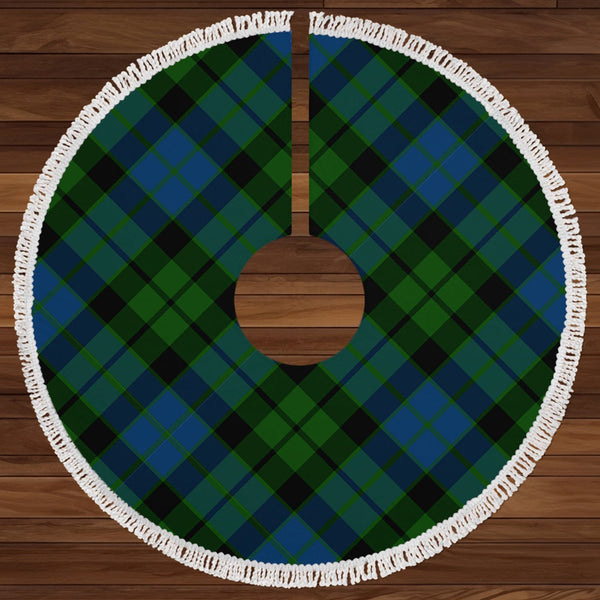 MacKie Clan Badge Tartan Christmas Tree Skirt