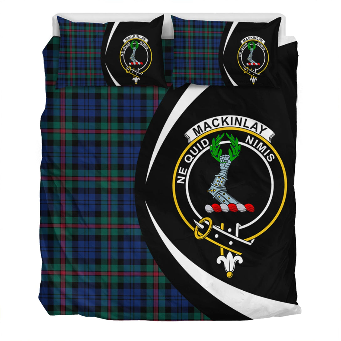 MacKinlay Modern Clan Badge Tartan Bedding Set Circle Style