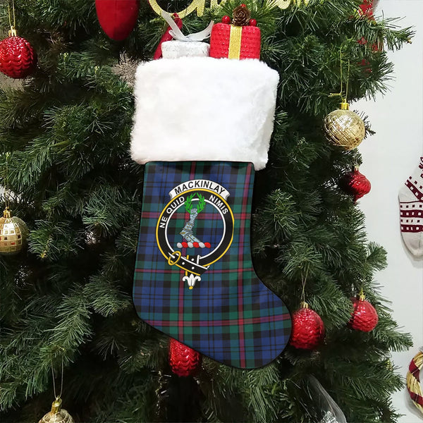 MacKinlay Modern Clan Badge Tartan Christmas Stocking