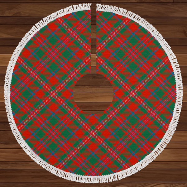 MacKinnon Ancient Clan Badge Tartan Christmas Tree Skirt