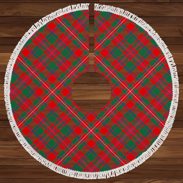 MacKinnon Modern Clan Badge Tartan Christmas Tree Skirt