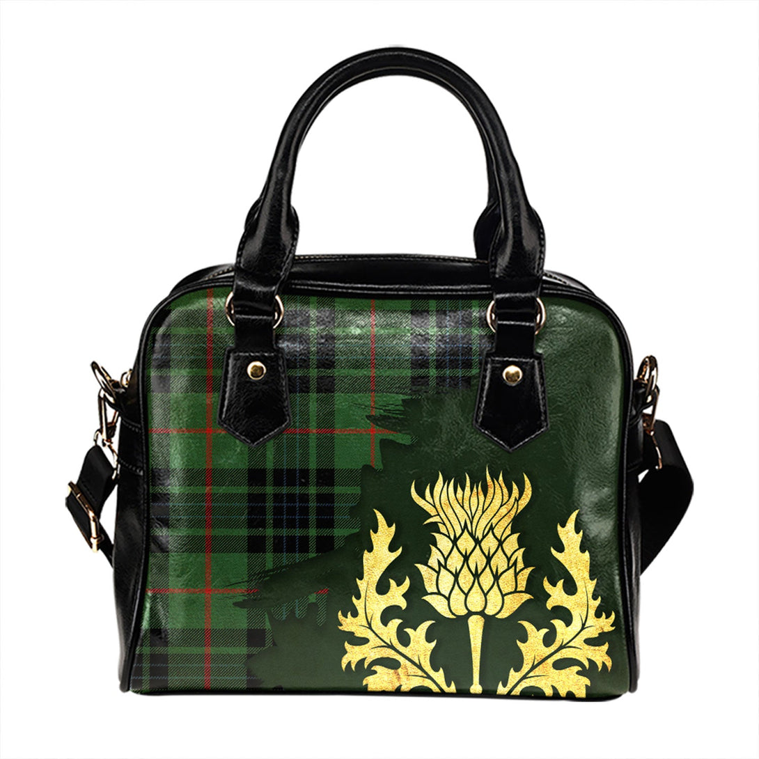 MacKinross Modern Tartan Shoulder Handbag Thistle Oldest Style