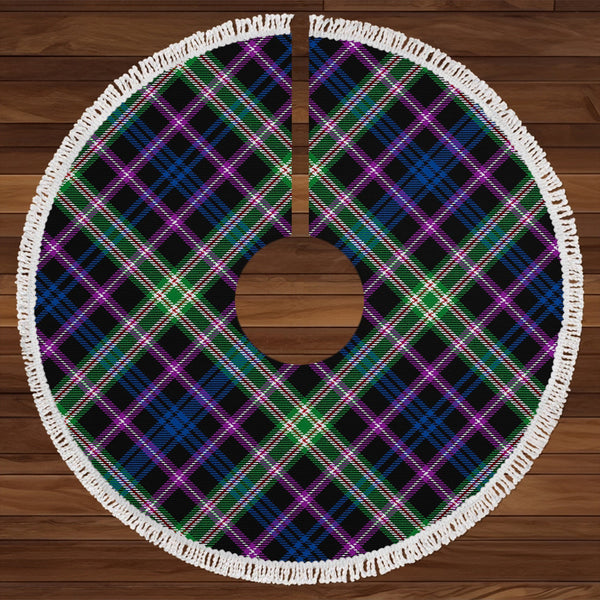 MacKusick Modern Tartan Christmas Tree Skirt