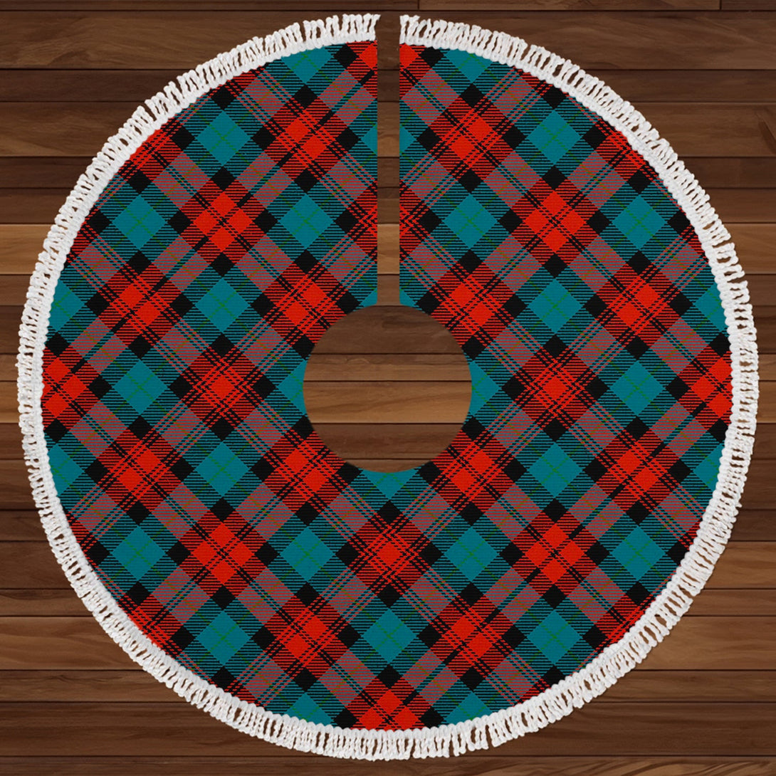 MacLachlan Ancient Clan Badge Tartan Christmas Tree Skirt