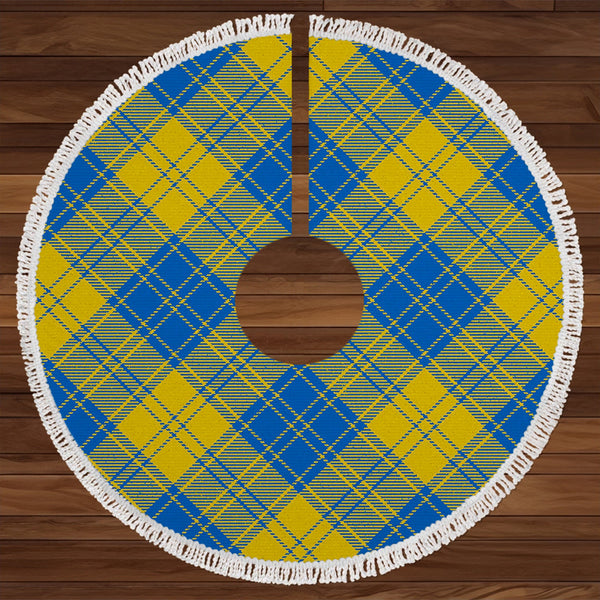 MacLachlan Chief-s Dress- Blue Modern Tartan Christmas Tree Skirt