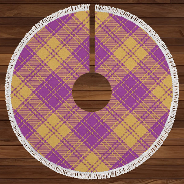 MacLachlan Chief-s Dress- Blue Weathered Tartan Christmas Tree Skirt