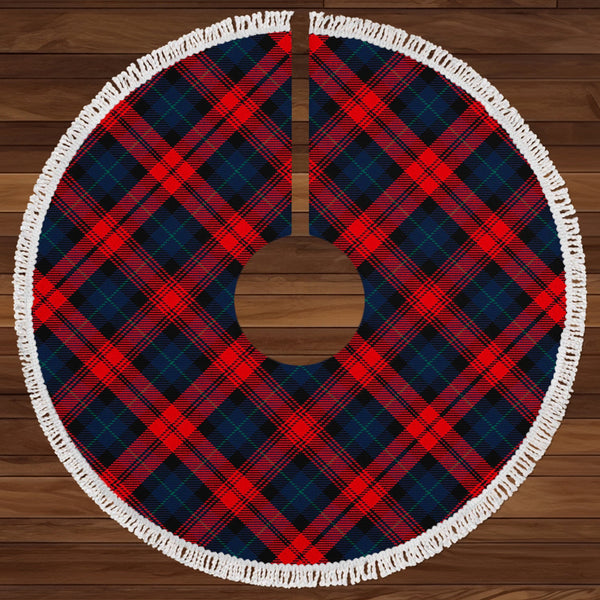 MacLachlan Modern Clan Badge Tartan Christmas Tree Skirt