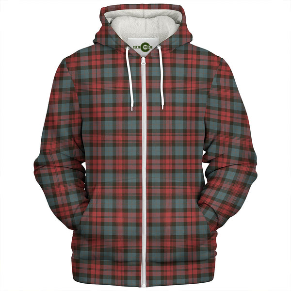 MacLachlan Weathered Clan Badge Tartan Sherpa Hoodie