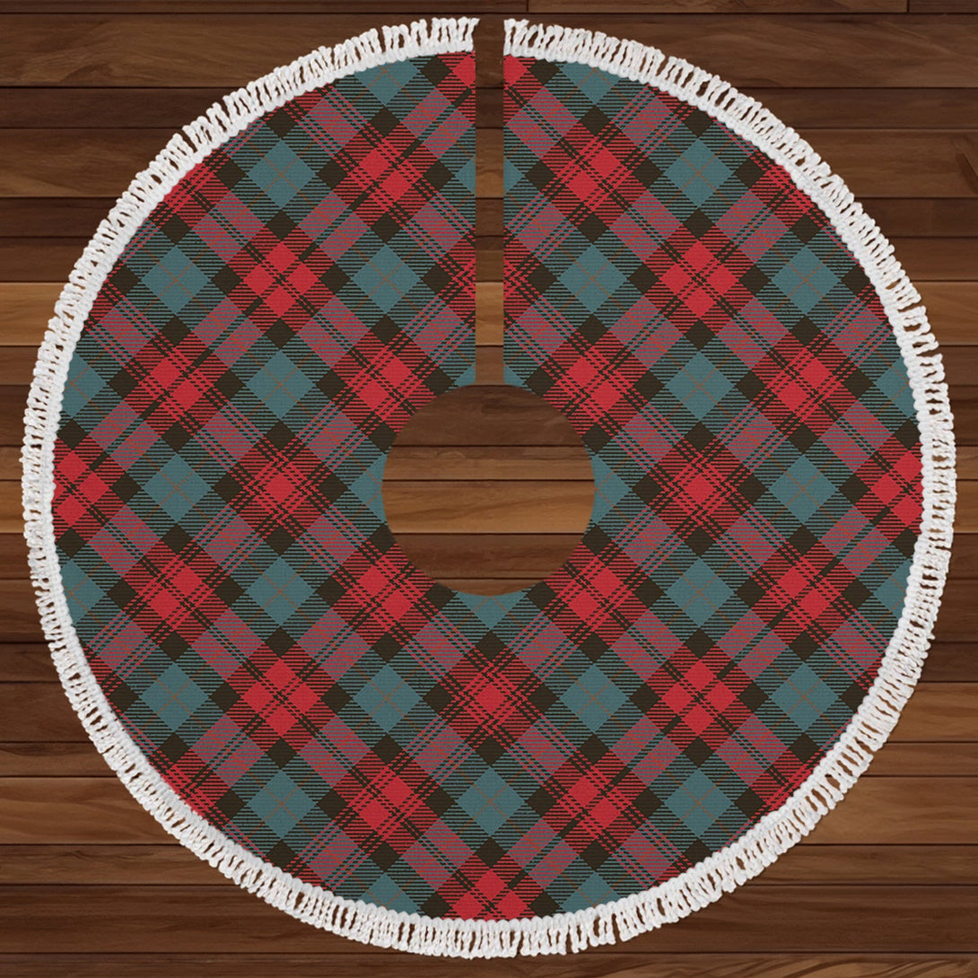 MacLachlan Weathered Clan Badge Tartan Christmas Tree Skirt