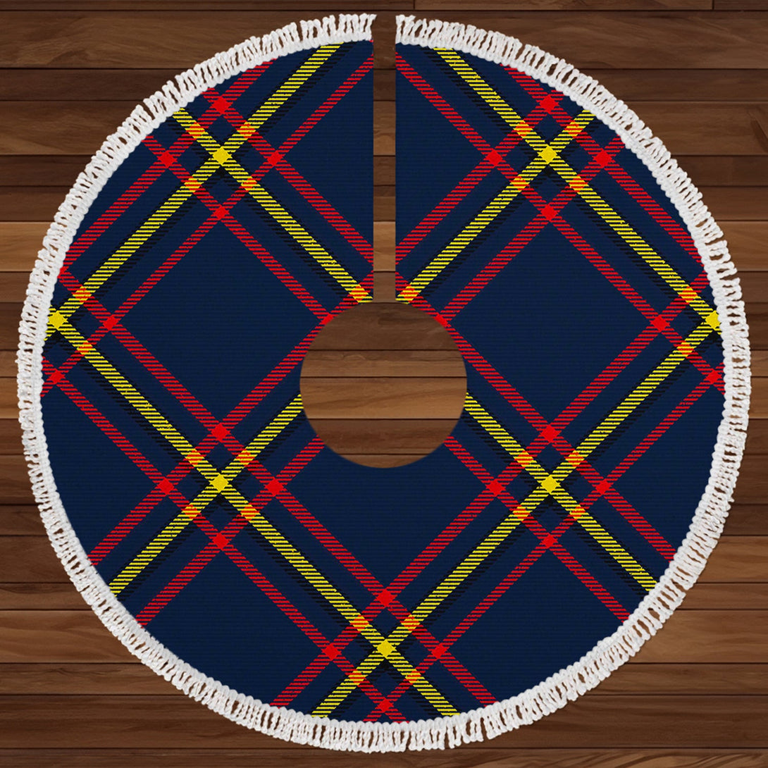 MacLaine of LochBuie Hunting (MacLaine) Modern Clan Badge Tartan Christmas Tree Skirt