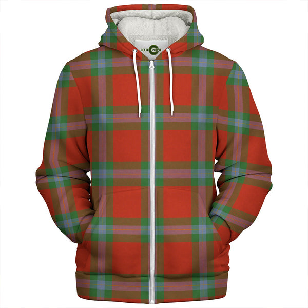 MacLaine of LochBuie (Cockburn) (MacLaine) Ancient Clan Badge Tartan Sherpa Hoodie