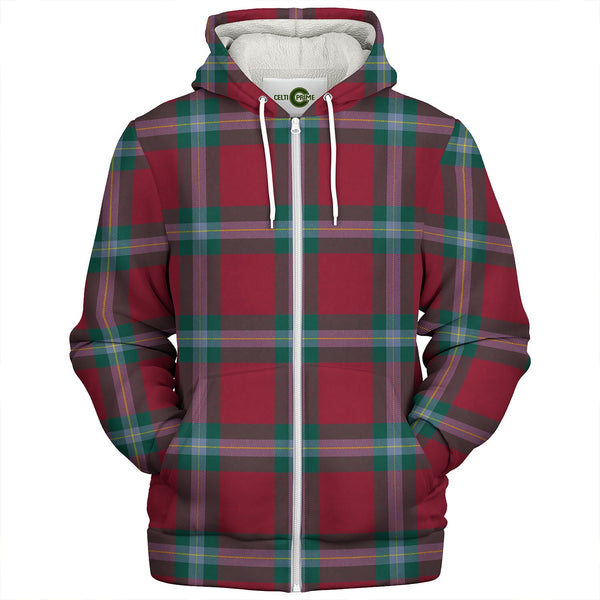 MacLaine of LochBuie (Cockburn) (MacLaine) Modern Clan Badge Tartan Sherpa Hoodie