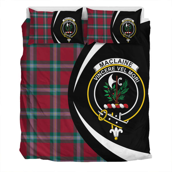 MacLaine of LochBuie (Cockburn) (MacLaine) Modern Clan Badge Tartan Bedding Set Circle Style