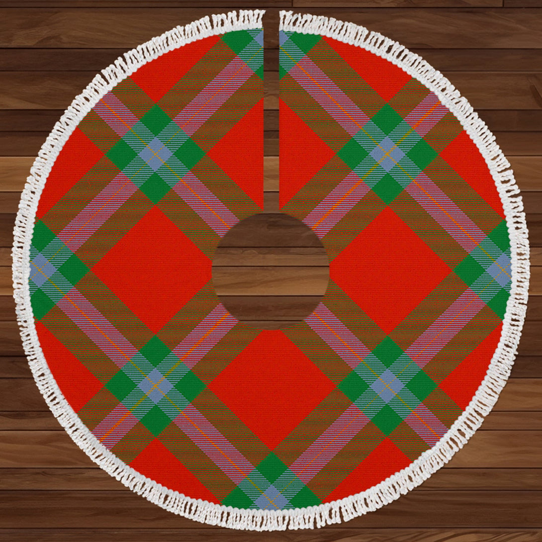 MacLaine of LochBuie (Cockburn) (MacLaine of LochBuie) Ancient Clan Badge Tartan Christmas Tree Skirt