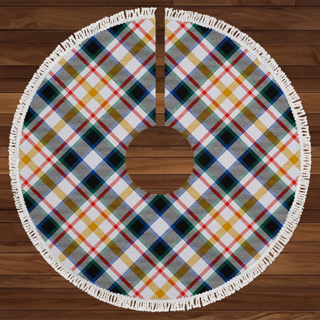 MacLaren Albino Dance Modern Tartan Christmas Tree Skirt