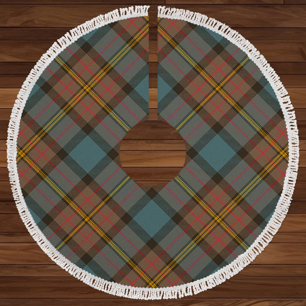 MacLaren Weathered Clan Badge Tartan Christmas Tree Skirt