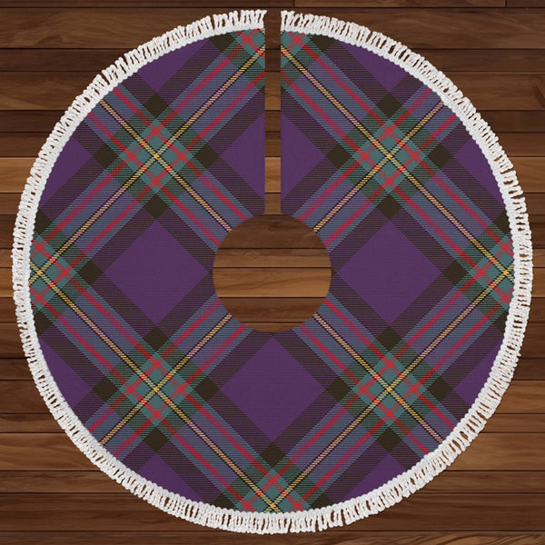 MacLaren of Broich Weathered Clan Badge Tartan Christmas Tree Skirt