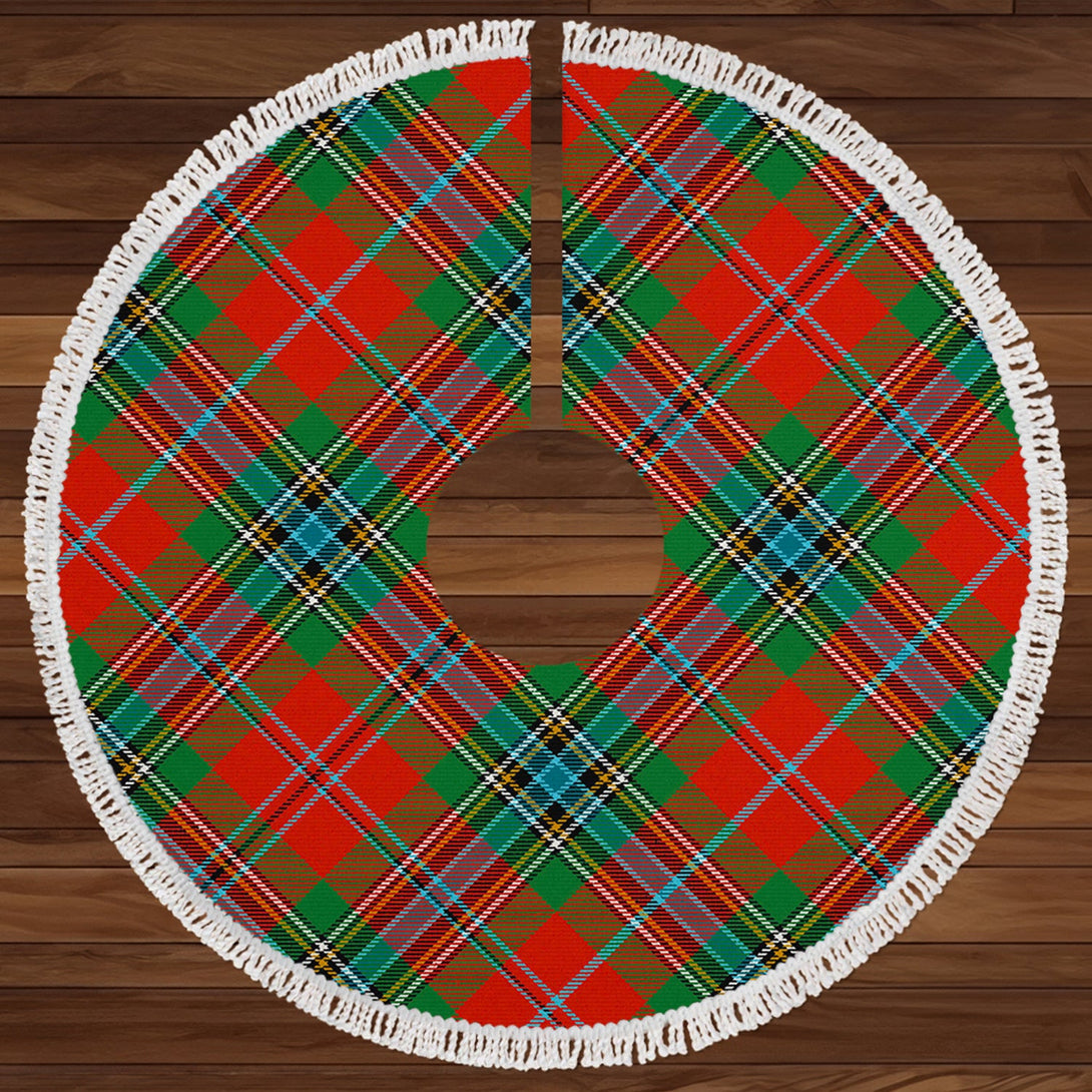 MacLean of Duart Ancient Clan Badge Tartan Christmas Tree Skirt