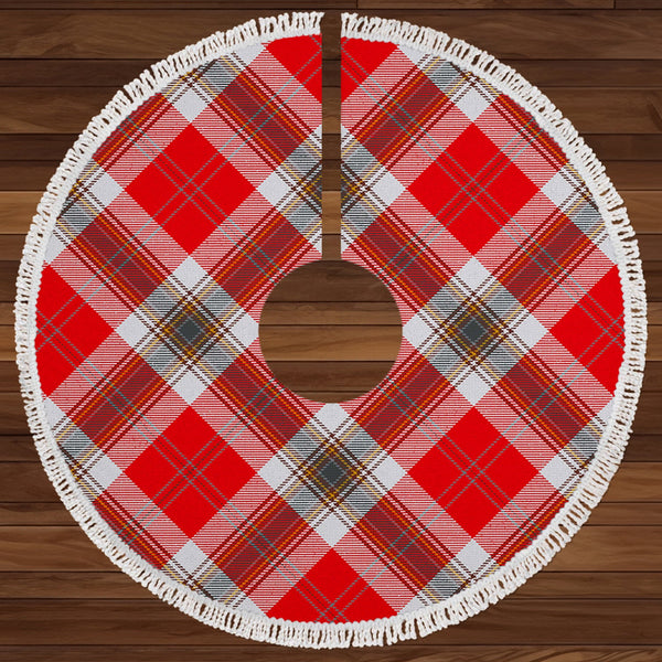 MacLean of Duart Dress Red Modern Clan Badge Tartan Christmas Tree Skirt