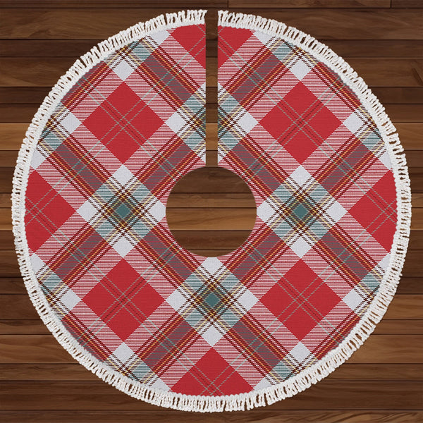 MacLean of Duart Dress Red Weathered Tartan Christmas Tree Skirt