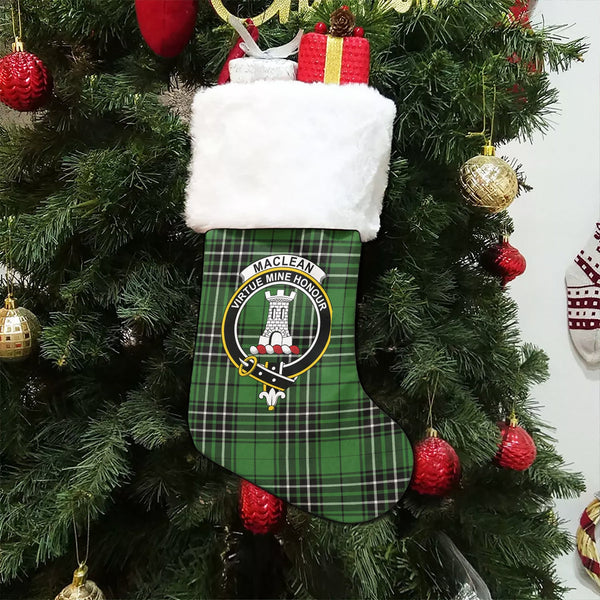 MacLean of Duart Hunting (Vestiarium Scoticum) Ancient Clan Badge Tartan Christmas Stocking