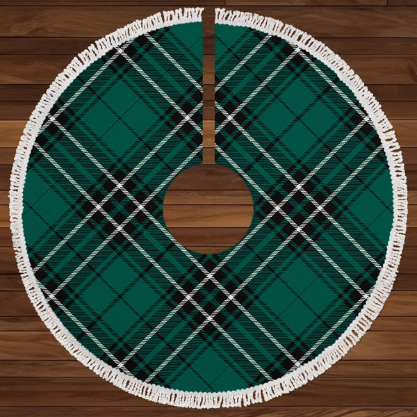 MacLean of Duart Hunting (Vestiarium Scoticum) Modern Clan Badge Tartan Christmas Tree Skirt