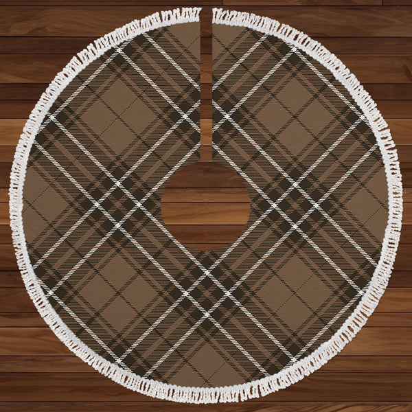 MacLean of Duart Hunting (Vestiarium Scoticum) Weathered Clan Badge Tartan Christmas Tree Skirt